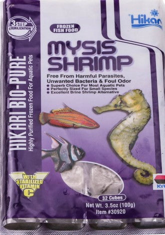 Hikari Bio-Pure Frozen Fish Food Mysis Shrimp 3.5oz | The Fish Room
